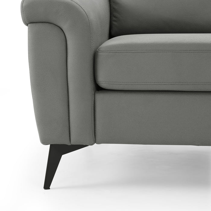 Emma 3 Seater Sofa With Reversible Chaise, Grey Air Leather