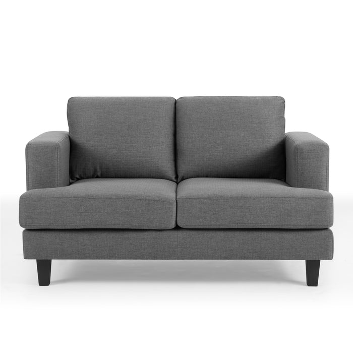 Dale 2+3 Seater Sofa set, Dark Grey Linen Fabric