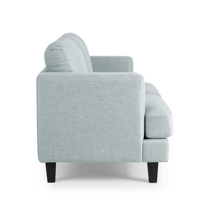 Dale 2 Seater Sofa, Pale Blue Linen Fabric