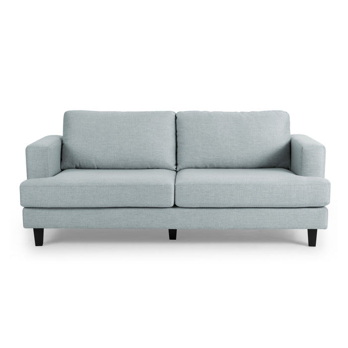 Dale 3 Seater Sofa, Pale Blue Linen Fabric