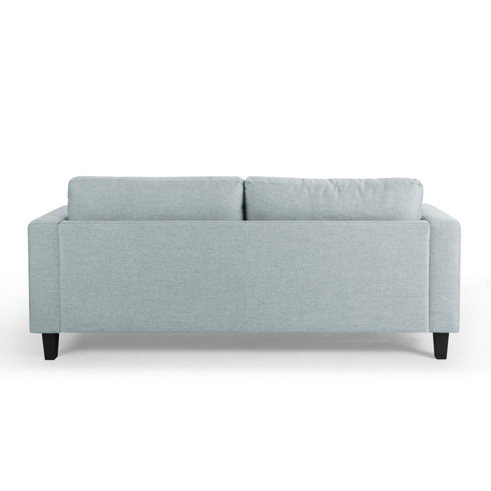 Dale 3 Seater Sofa, Pale Blue Linen Fabric