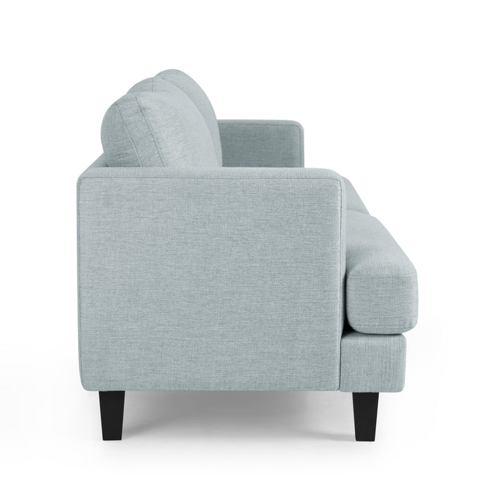 Dale 3 Seater Sofa, Pale Blue Linen Fabric