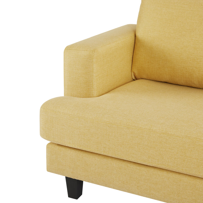 Dale 2+3 Seater Sofa set, Mustard Fabric