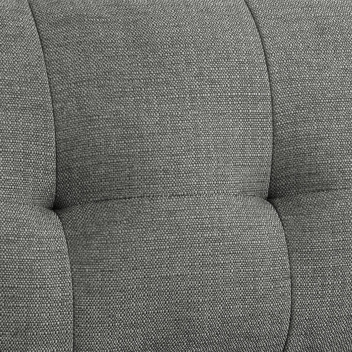 Dylan 2 Seater Sofa, Dark Grey Linen Fabric