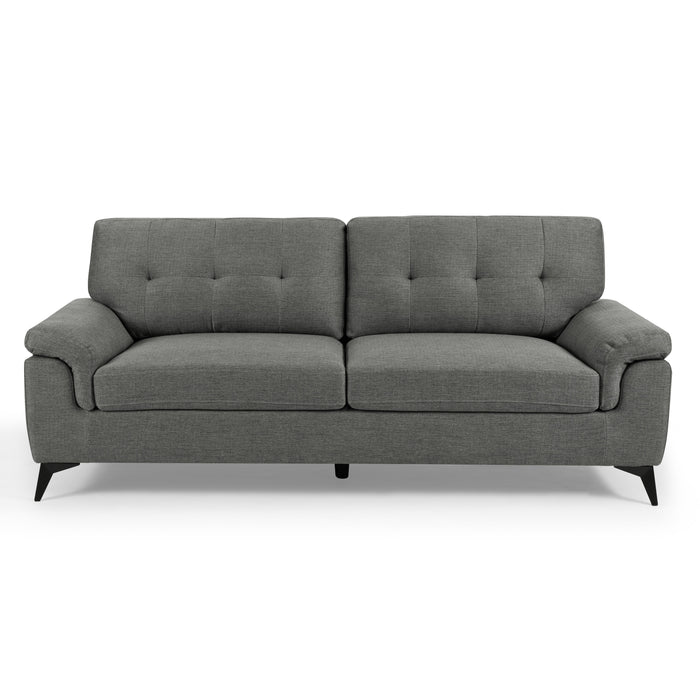 Dylan 2+3 Seater Sofa Set, Dark Grey Fabric