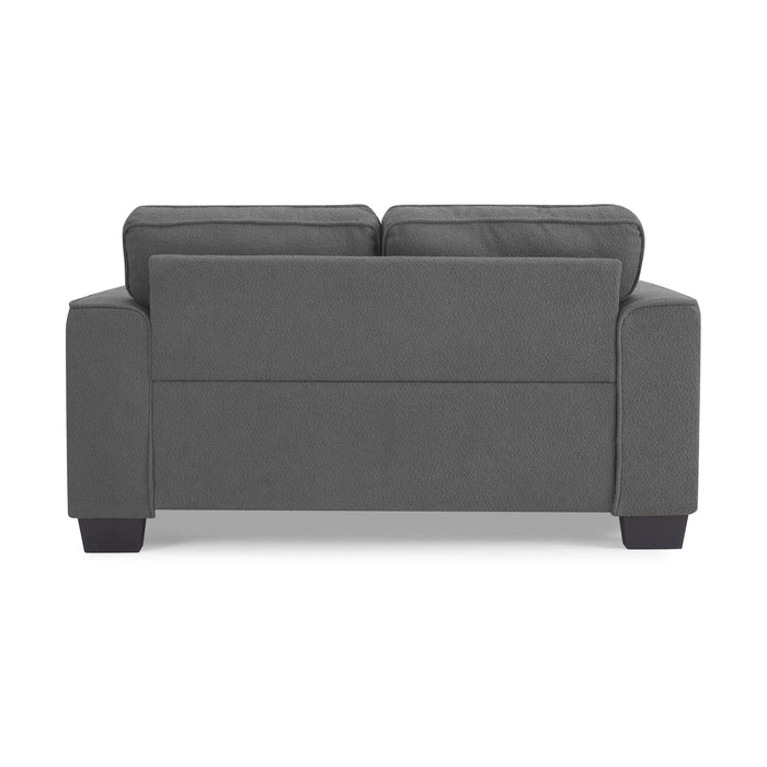 Jada 2 Seater Sofa, Dark Grey Boucle Fabric