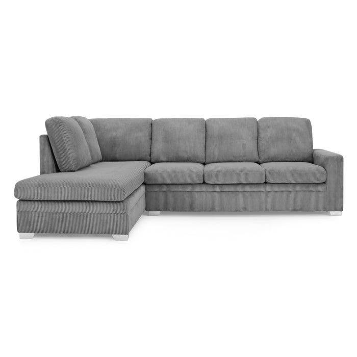 Alcott Left Hand Corner Sofa, Dark Grey Jumbo Cord