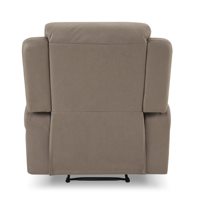 Darius 1 Seater Recliner Armchair, Light Brown Air Leather