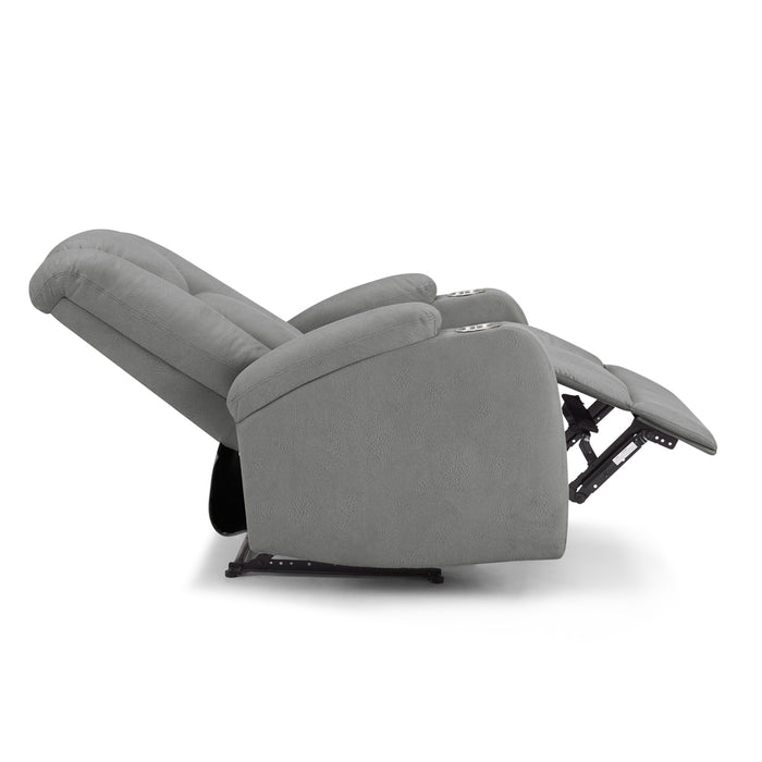 Hannah 1 Seater Electric Recliner Armchair, Dark Grey Air Leather