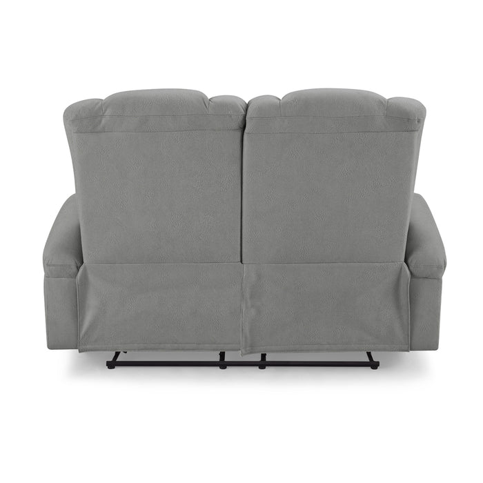 Hannah 2 Seater Electric Recliner Sofa, Dark Grey Air Leather