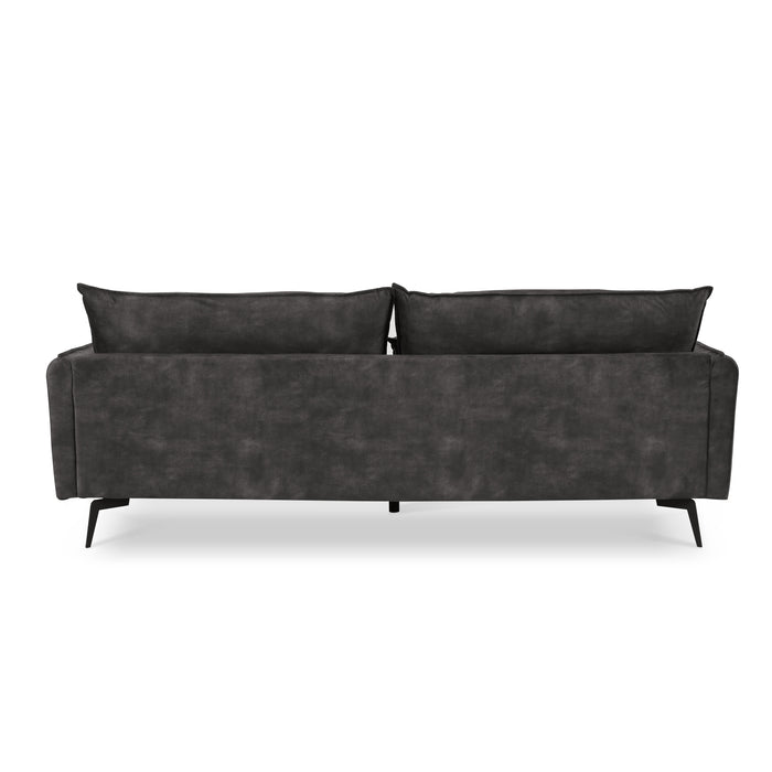 Wallace 3 Seater Sofa, Luxury Steel Grey Velvet