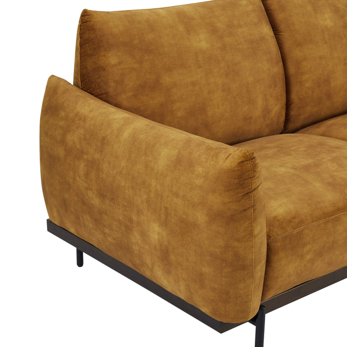 Abbey 3 Seater Sofa, Luxury Gold Velvet