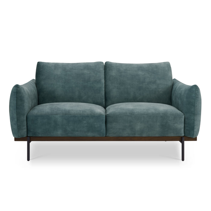 Abbey 2 Seater Sofa, Luxury Petrol Blue Velvet