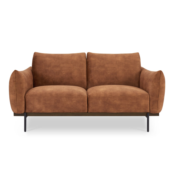 Abbey 2 Seater Sofa, Luxury Rustic Orange Velvet