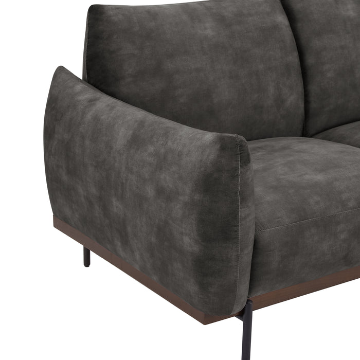 Abbey 3 Seater Sofa, Luxury Steel Grey Velvet