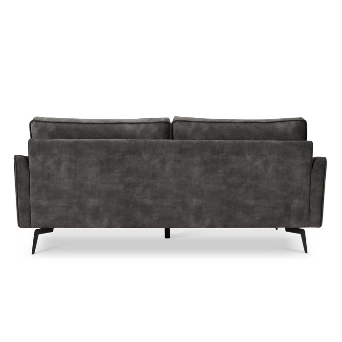 Kensington 3 Seater Sofa, Luxury Steel Grey Velvet
