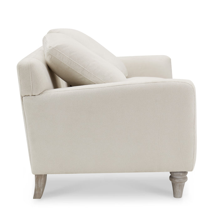 Covent 2 Seater Sofa With Scatter Back Cushions, Luxury Ivory Linen