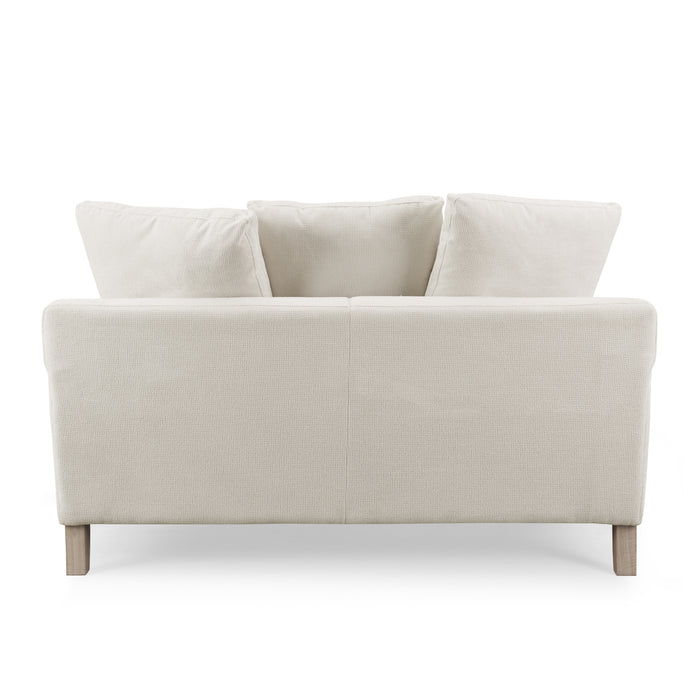 Covent 2 Seater Sofa With Scatter Back Cushions, Luxury Ivory Linen