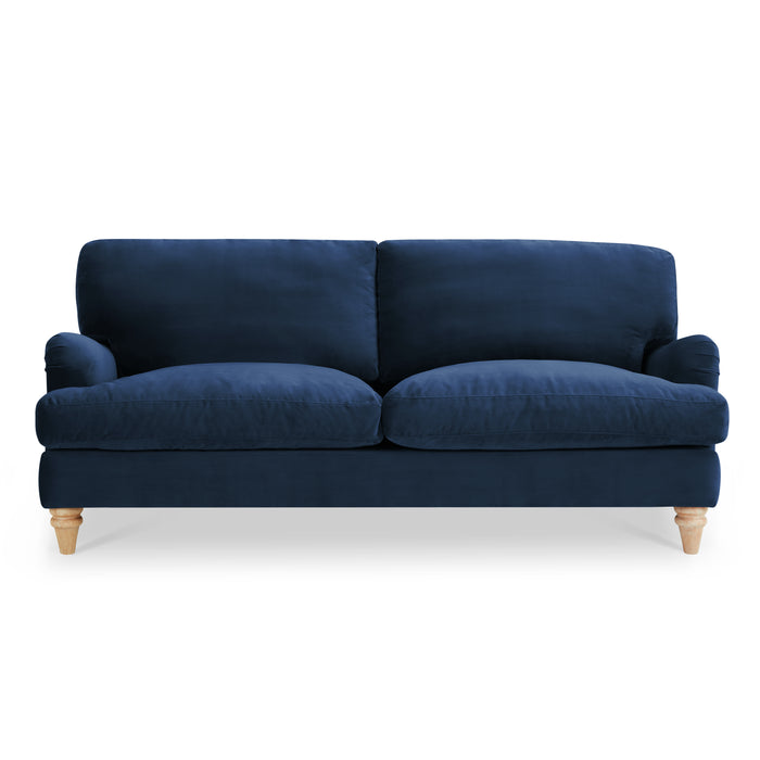 Oxford 2+3 Seater Sofa Set, Luxury Navy Blue Velvet