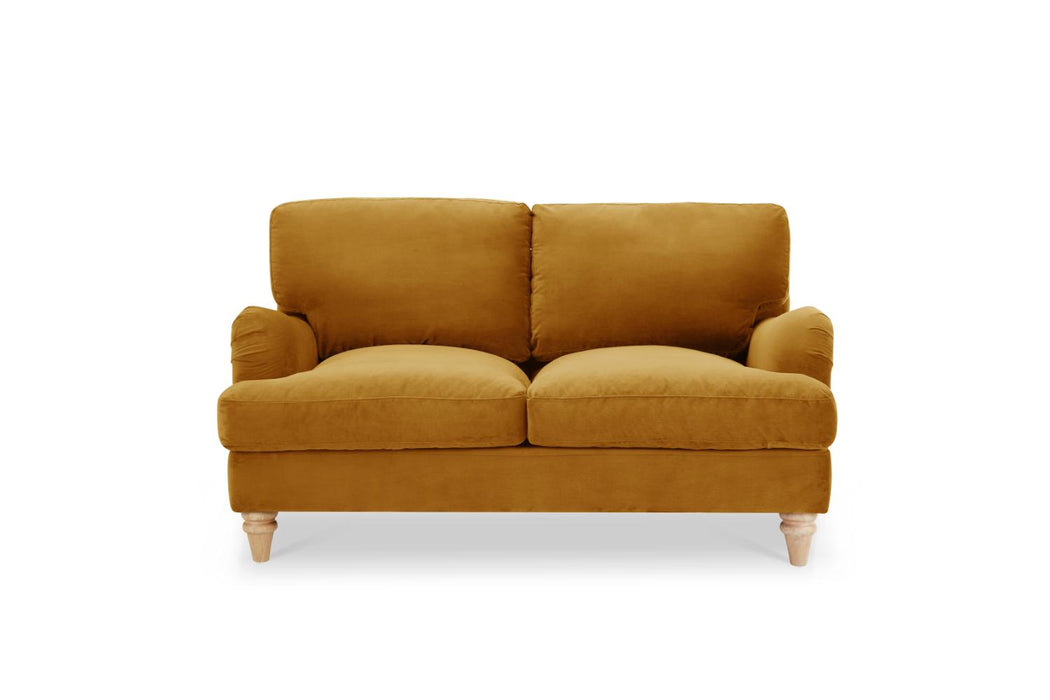 Oxford 2 Seater Sofa, Luxury Mustard Velvet