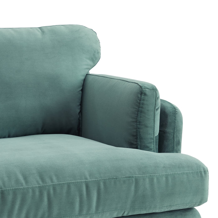 Regent 3 Seater Sofa, Luxury Teal Velvet