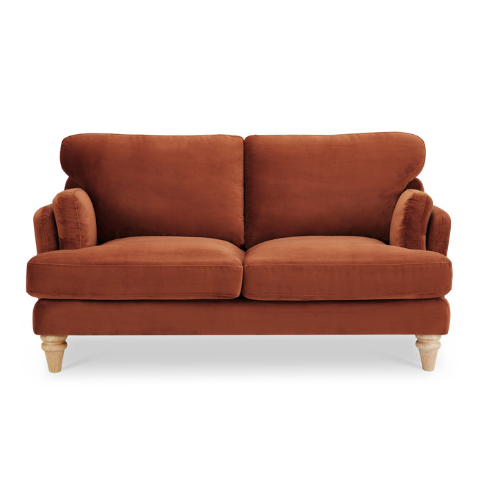 Regent 2+3 Seater Sofa Set, Luxury Burnt Orange Velvet