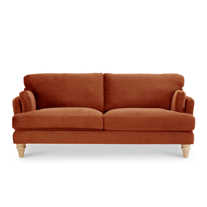 Regent 2+3 Seater Sofa Set, Luxury Burnt Orange Velvet