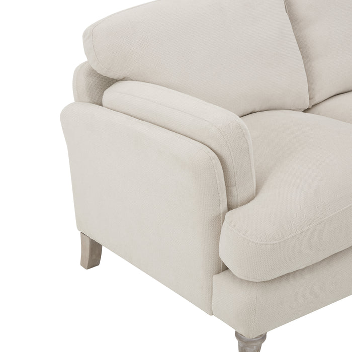 Regent 2 Seater Sofa, Luxury Ivory Linen
