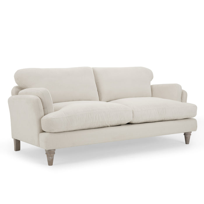 Regent 3 Seater Sofa, Luxury Ivory Linen