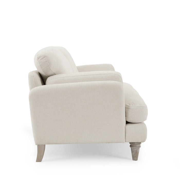 Regent 3 Seater Sofa, Luxury Ivory Linen