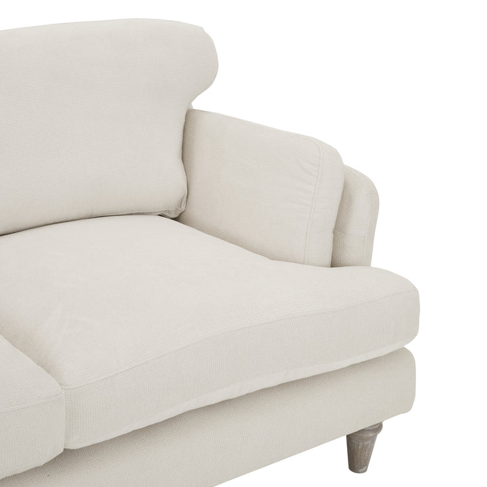 Regent 3 Seater Sofa, Luxury Ivory Linen