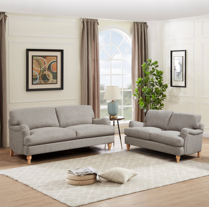 Oxford 3 Seater Sofa, Luxury Beige Linen