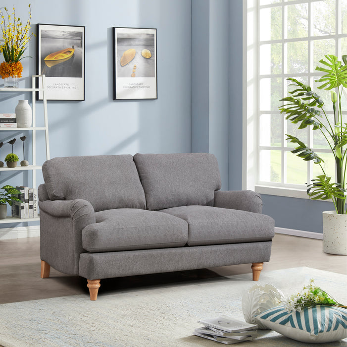 Oxford 2 Seater Sofa, Luxury Grey Linen