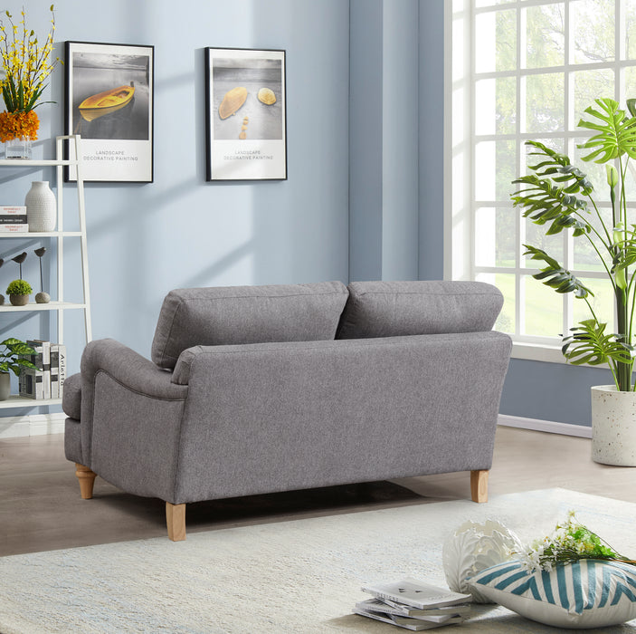 Oxford 2 Seater Sofa, Luxury Grey Linen