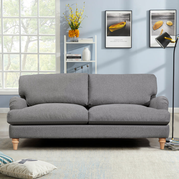 Oxford 2+3 Seater Sofa Set, Luxury Grey Linen