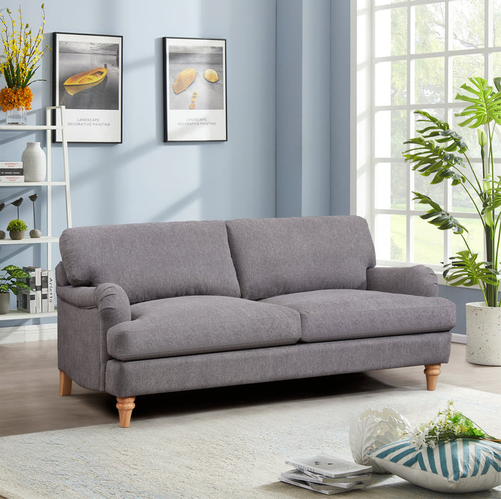 Oxford 2+3 Seater Sofa Set, Luxury Grey Linen