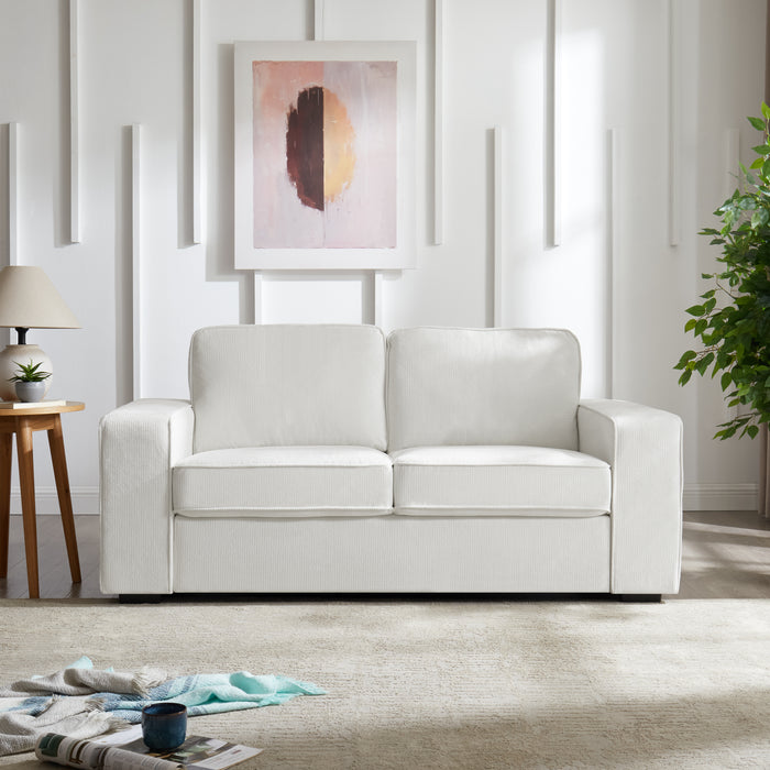 York 2+3 Seater Sofa Set, Cream Linen