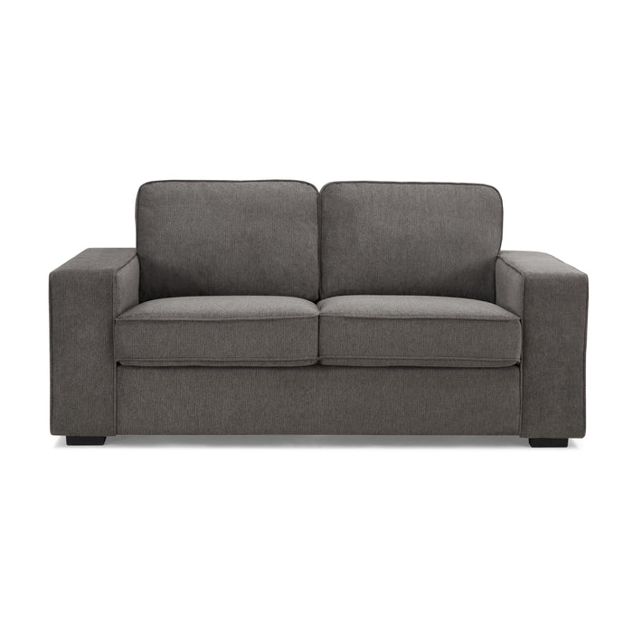 York 2 Seater Sofa, Dark Grey Linen