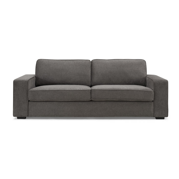 York 3 Seater Sofa, Dark Grey Linen