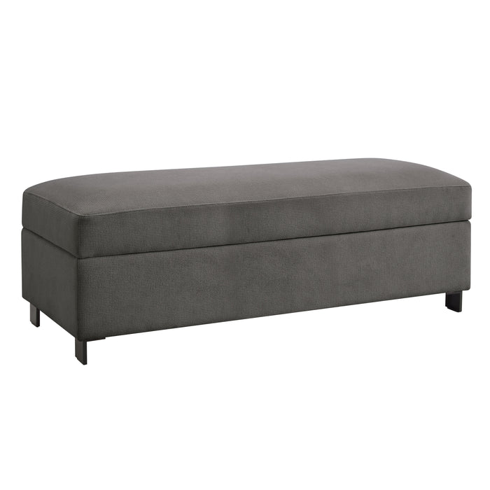 Dartford Large Storage Footstool, Grey Linen