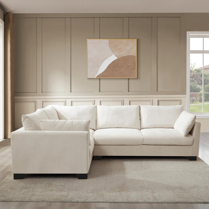 Renfrew Left-Hand Facing Corner Sofa, Cream Linen