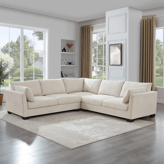 Renfrew 2 Corner 2 Sofa, Cream Linen