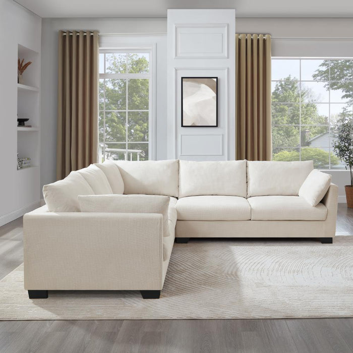 Renfrew 2 Corner 2 Sofa, Cream Linen