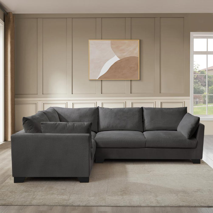 Renfrew Left-Hand Facing Corner Sofa, Grey Linen