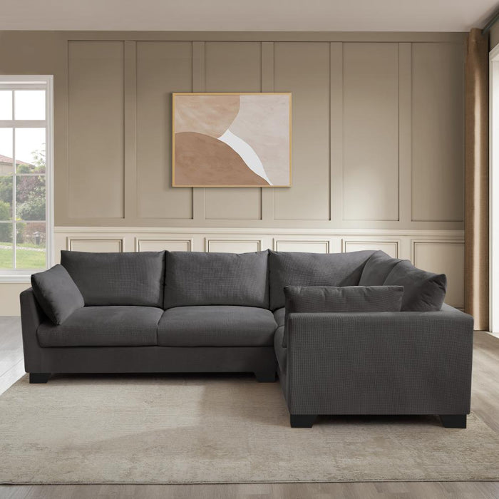 Renfrew Right-Hand Facing Corner Sofa, Grey Linen