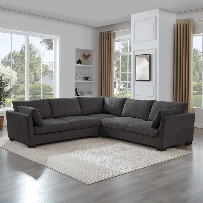 Renfrew 2 Corner 2 Sofa, Grey Linen