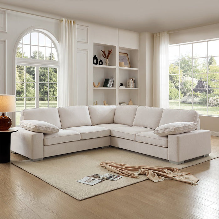 Birkdale 2 Corner 2 Sofa, Cream Linen