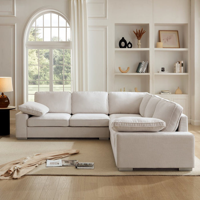 Birkdale 2 Corner 2 Sofa, Cream Linen