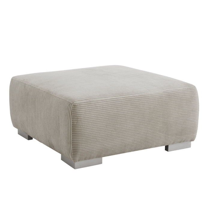 Birkdale 2 Corner 2 Sofa with Footstool, Mocha Cord