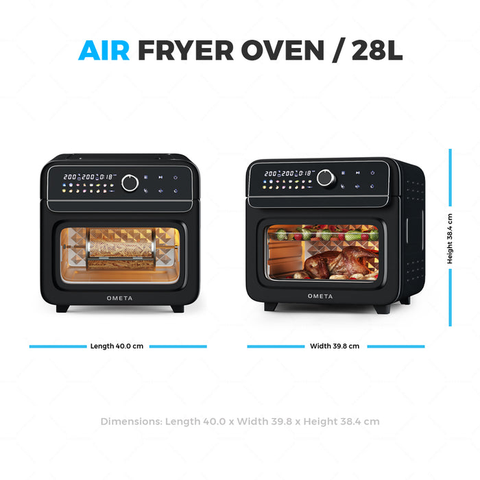 Ometa 28L Air Fryer Oven, Black